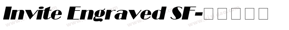 Invite Engraved SF字体转换